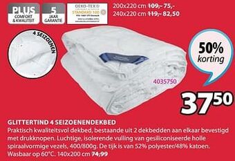 Jysk Glittertind 4 seizoenendekbed aanbieding