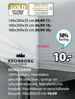 Jysk Hoeslaken aanbieding