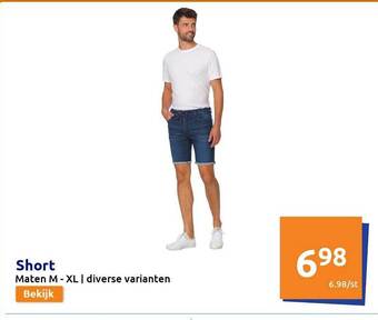 Action Short aanbieding