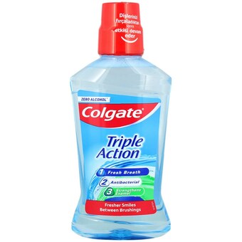 Action Colgate mondwater Triple Action aanbieding
