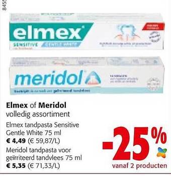 Colruyt Elmex Of Meridol Tandpasta aanbieding