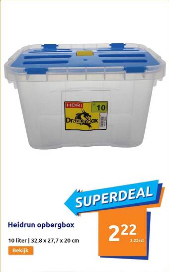 Action Heidrun Opbergbox aanbieding