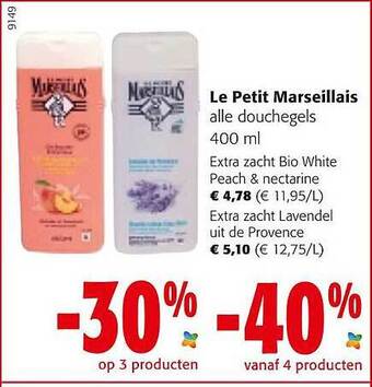 Colruyt Le Petit Marseillais Douchegels aanbieding