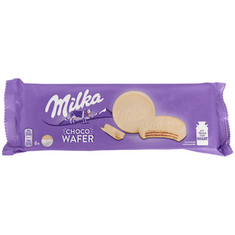 Action Milka Choco Wafel Wit aanbieding