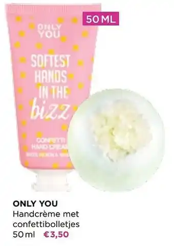 ICI PARIS XL Only you handcrème met confettibolletjes aanbieding