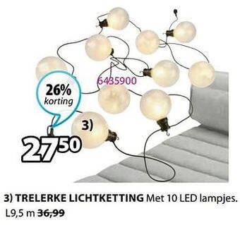 Jysk Trelerke lichtketting aanbieding