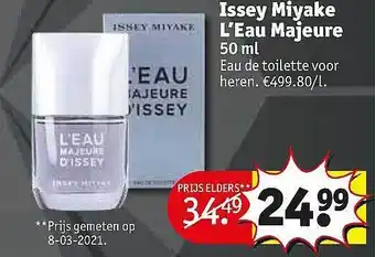 Issey Miyake L'eau Majeure 50 Ml Eau De Toilette Voor Heren