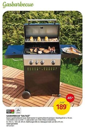 Brico Gasbarbecue salta-2 aanbieding