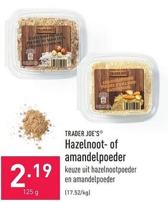 ALDI Hazelnoot- of amandelpoeder aanbieding