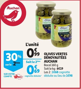 Auchan Olives Vertes Denoyautees Auchan aanbieding