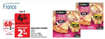 Auchan Pizza Crust Sodebo aanbieding