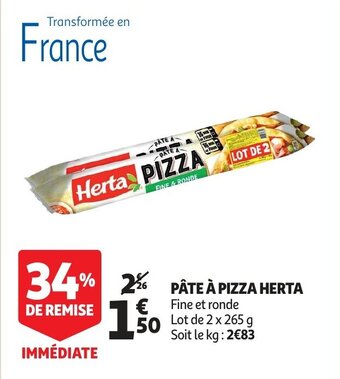 Auchan Pate A Pizza Herta aanbieding