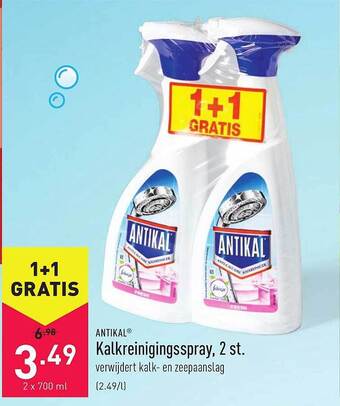 ALDI Antikal Kalkreinigingsspray 2 St aanbieding
