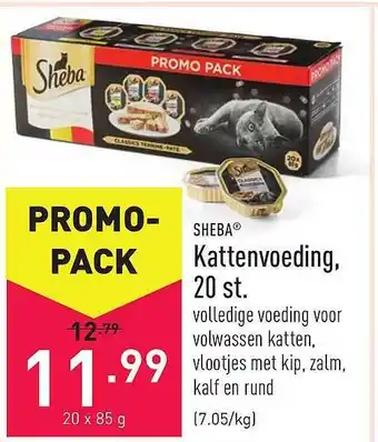 ALDI Sheba Kattenvoeding 20 St 85g aanbieding