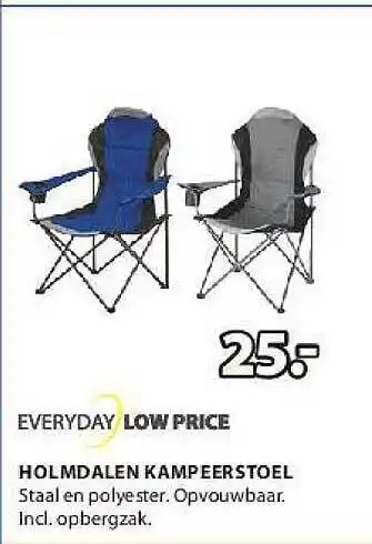 Jysk Everyday Low Price Holmdalen Kampeerstoel aanbieding