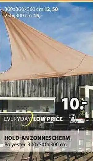 Jysk Everyday Low Price Hold-an Zonnescherm aanbieding
