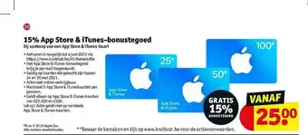 10% App Store & Itunes-bonustegoed