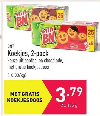 ALDI Bn Koekjes 2-pack 175g aanbieding