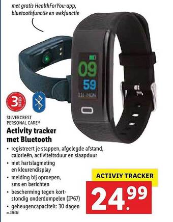 Lidl Activity Tracker Met Bluetooth aanbieding