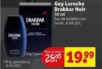 Guy Laroche Drakkar Noir 50 Ml Eau De Toilette Voor Heren 50ml