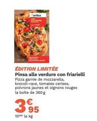 Pinsa Alle Verdure Con Friarielli 360g