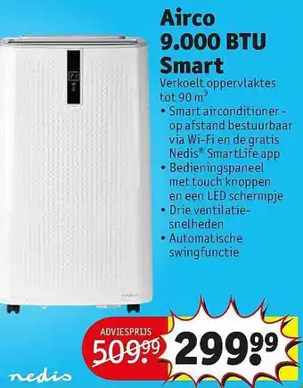 Kruidvat Airco 9.000 Btu Smart aanbieding
