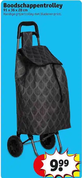 Kruidvat Boodschappentrolley 91x36x28 cm aanbieding