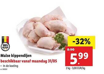 Lidl Malse Kippendijen 2kg aanbieding