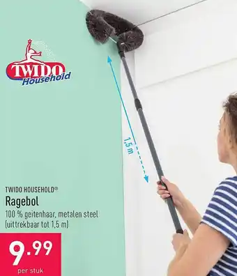 ALDI Twido Household Ragebol 1.5 m aanbieding