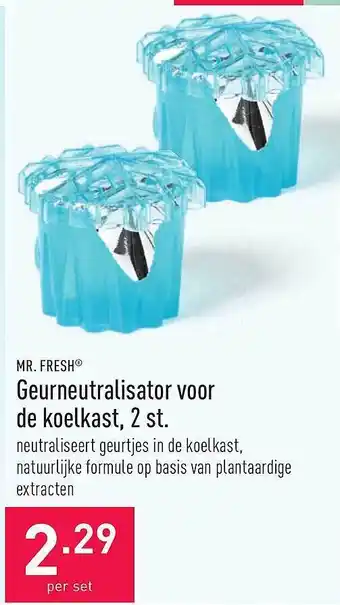 ALDI Mr. Fresh Geurneutralisator Voor De Koelkast, 2st aanbieding