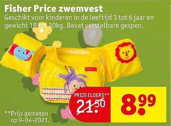 Kruidvat Fisher Price Zwemvest aanbieding