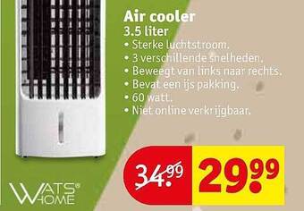 Kruidvat Air Cooler 3.5 Liter aanbieding