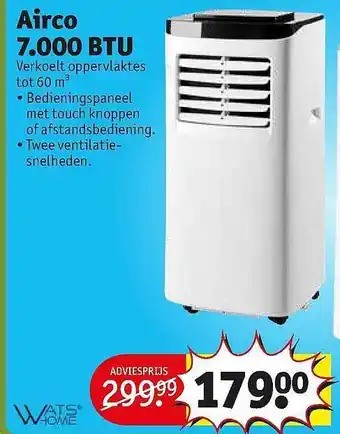 Airco 7.000 Btu Watshome