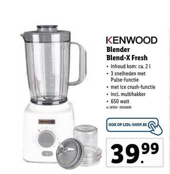 Lidl Kenwood Blender Blend-x Fresh aanbieding