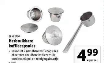 Lidl Ernesto Herbruikbare Koffiecapsules aanbieding