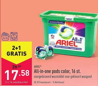ALDI Ariel All-in-one Pods Color, 16 St. aanbieding