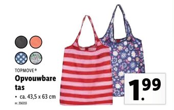 Lidl Topmove Opvouwbare tas aanbieding