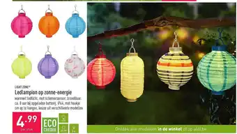 ALDI Light Zone Ledlampion Op Zonne-energie aanbieding