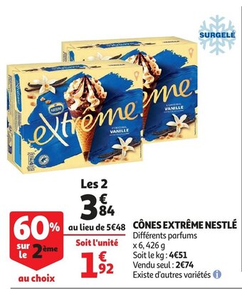Auchan Nestle Cones Extreme aanbieding