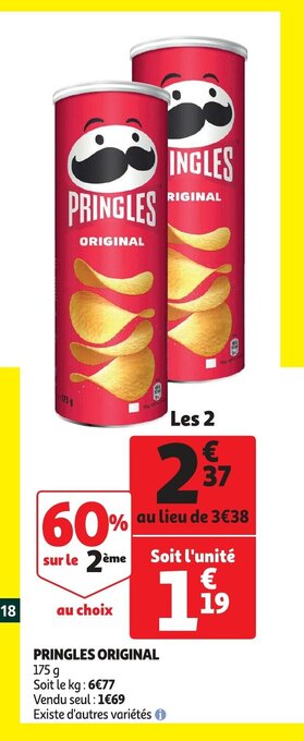 Auchan Pringles Original aanbieding