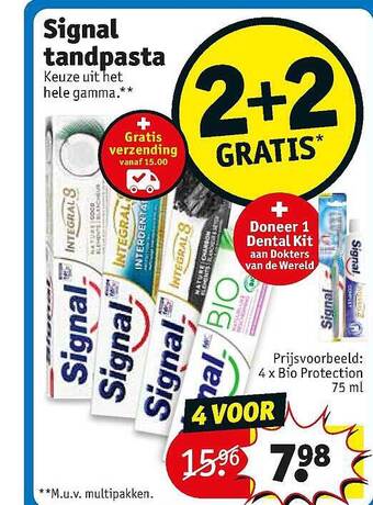 Kruidvat Signal Tandpasta aanbieding