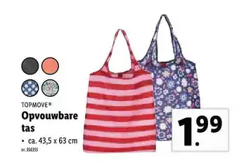 Lidl Topmove Opvouwbare Tas aanbieding