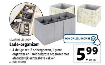 Lidl Livarno Living Lade-organizer aanbieding