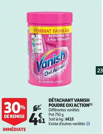 Auchan Detachant Vanish Poudre Oxi Action aanbieding