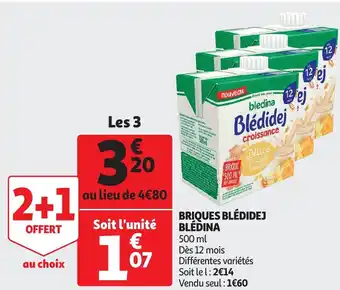 Auchan Briques Bledidej Bledina aanbieding