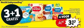 Kruidvat Nestle Babyvoeding 3+1 Gratis 90ml aanbieding