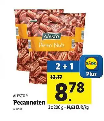 Lidl Alesto Pecannoten 200g aanbieding