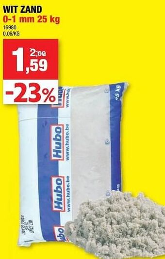 Hubo Wit zand aanbieding