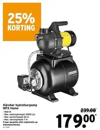 GAMMA Kärcher hydrofoorpomp bp3 home aanbieding