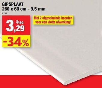 Hubo Gipsplaat aanbieding